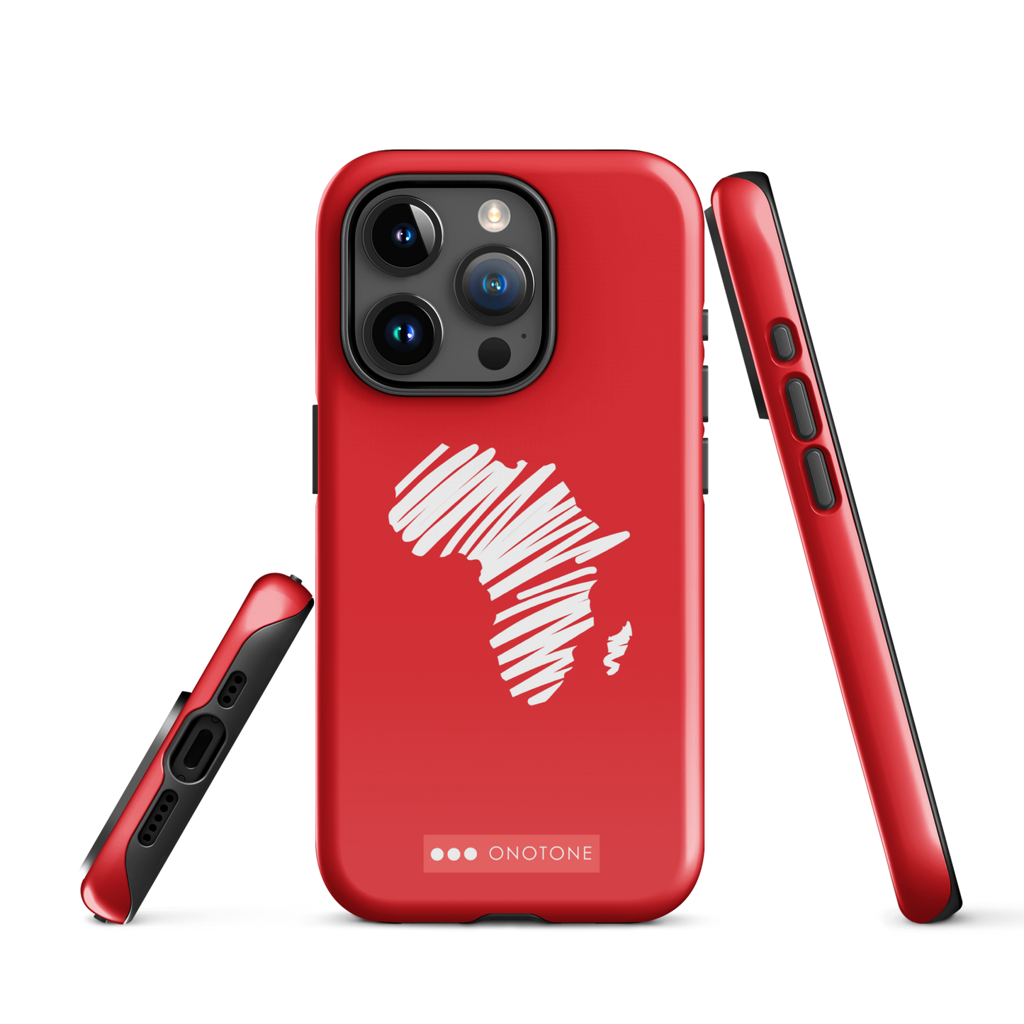 Dual Layer Africa modern red iPhone® Case