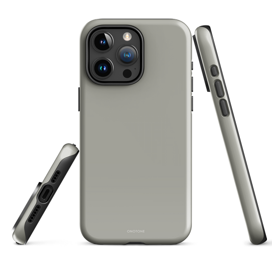 GRAY MINIMALIST IPHONE® CASE - PANTONE® 414