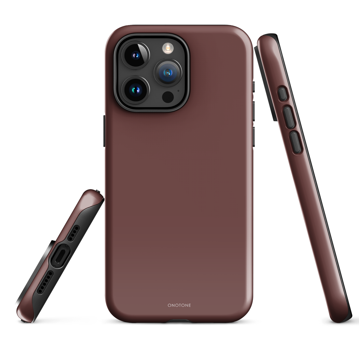 DARK BROWN MINIMALIST IPHONE® CASE - PANTONE® HOT CHOCOLATE