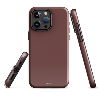 DARK BROWN MINIMALIST IPHONE® CASE - PANTONE® HOT CHOCOLATE