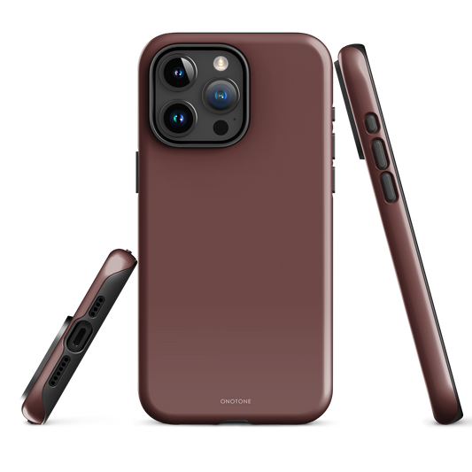 DARK BROWN MINIMALIST IPHONE® CASE - PANTONE® HOT CHOCOLATE