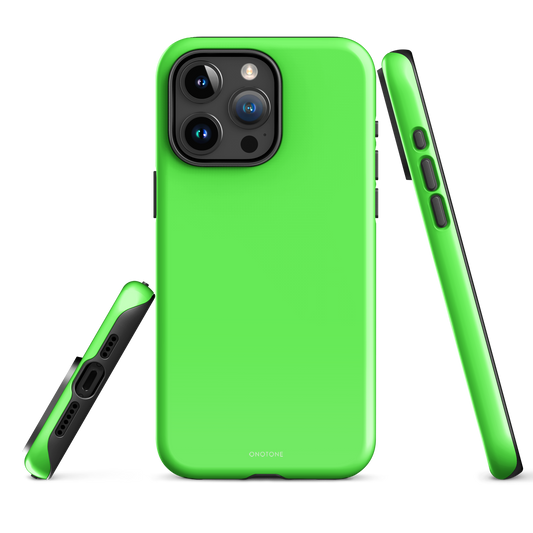 Neon Green iPhone Case - Pantone Green Gecko