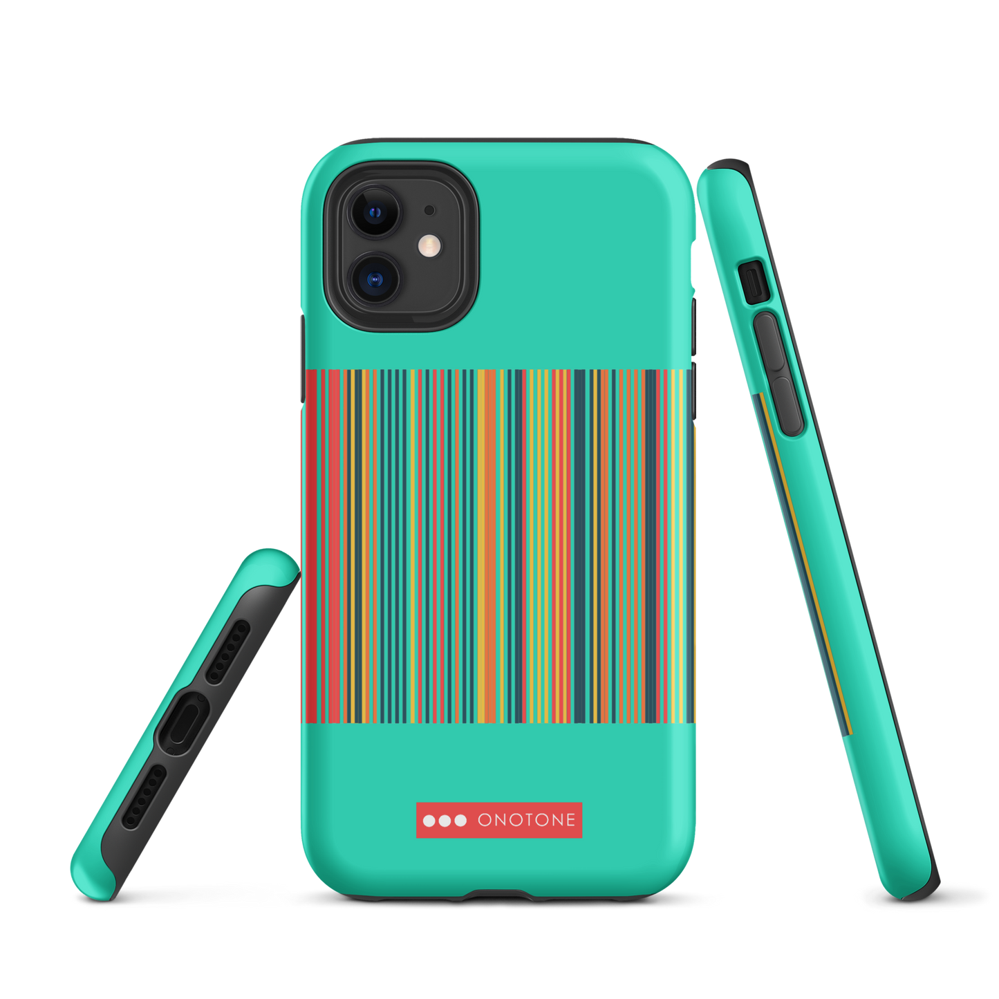 Dual Layer green modern iPhone® Case