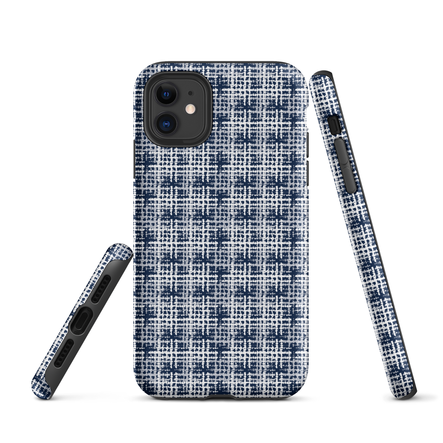 Japanese design indigo iPhone® Case with patterns