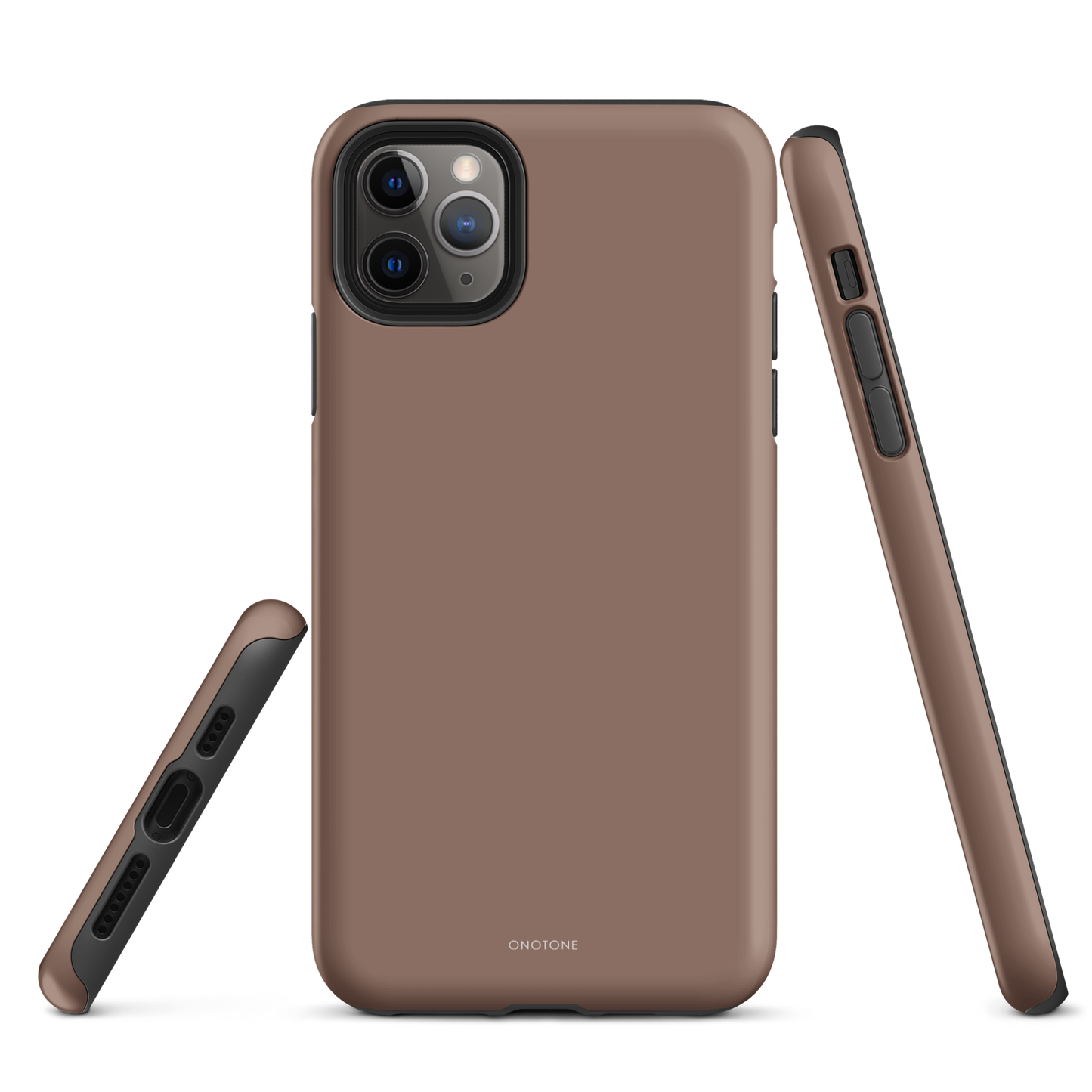 BEIGE MINIMALIST IPHONE® CASE - PANTONE® CHOCOLATE MALT