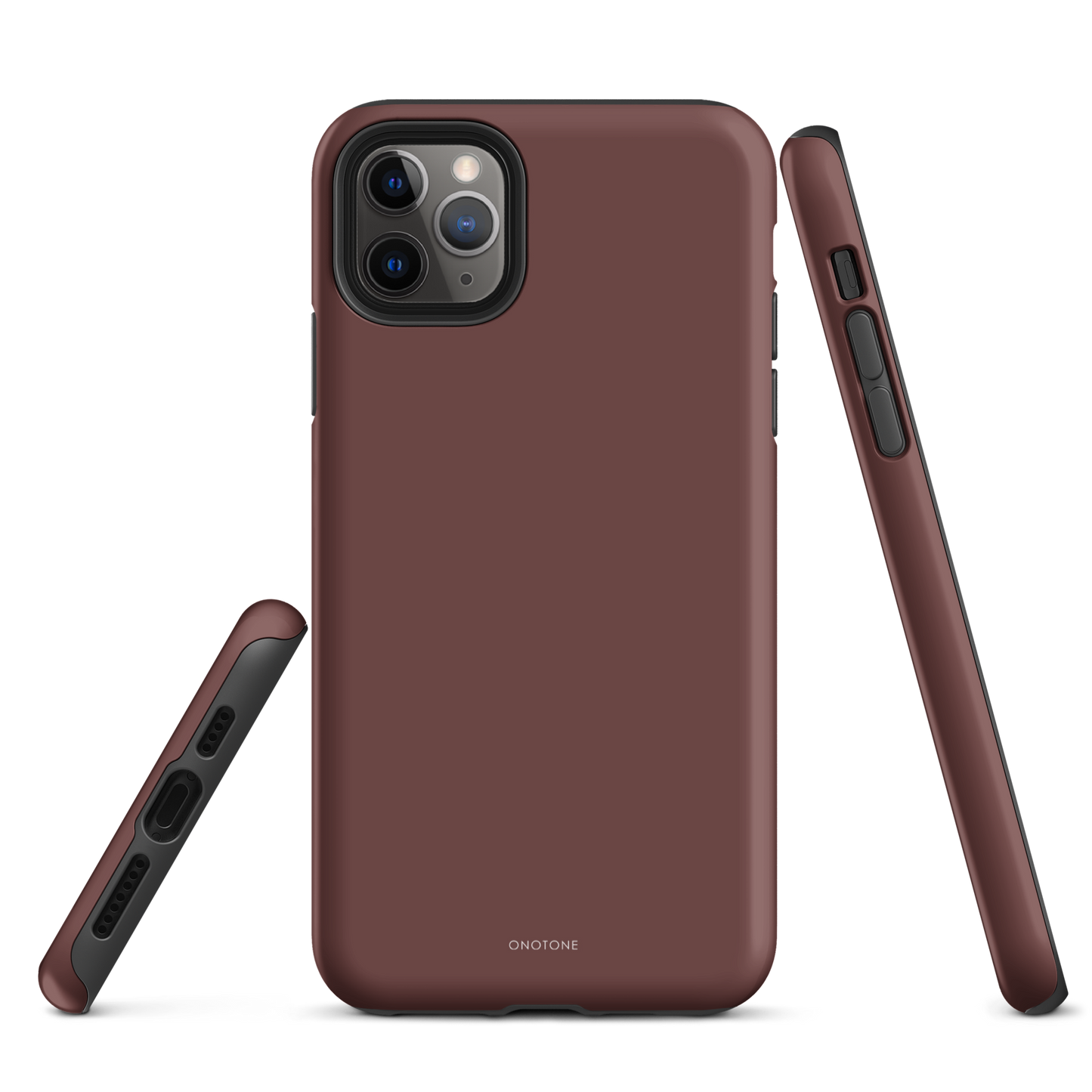 DARK BROWN MINIMALIST IPHONE® CASE - PANTONE® HOT CHOCOLATE