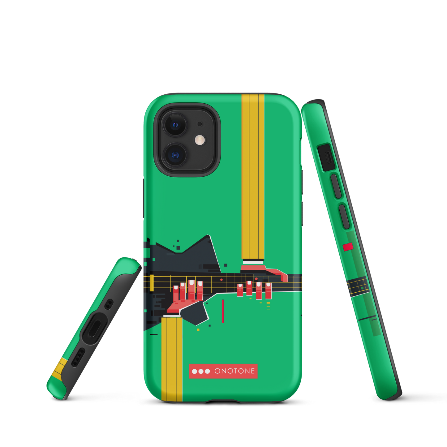 Dual Layer green modern iPhone® Case