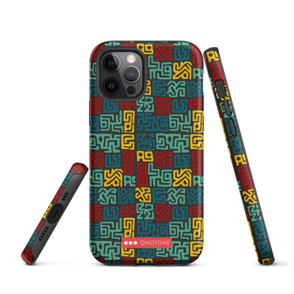 African fabric pattern iPhone® Case multi color