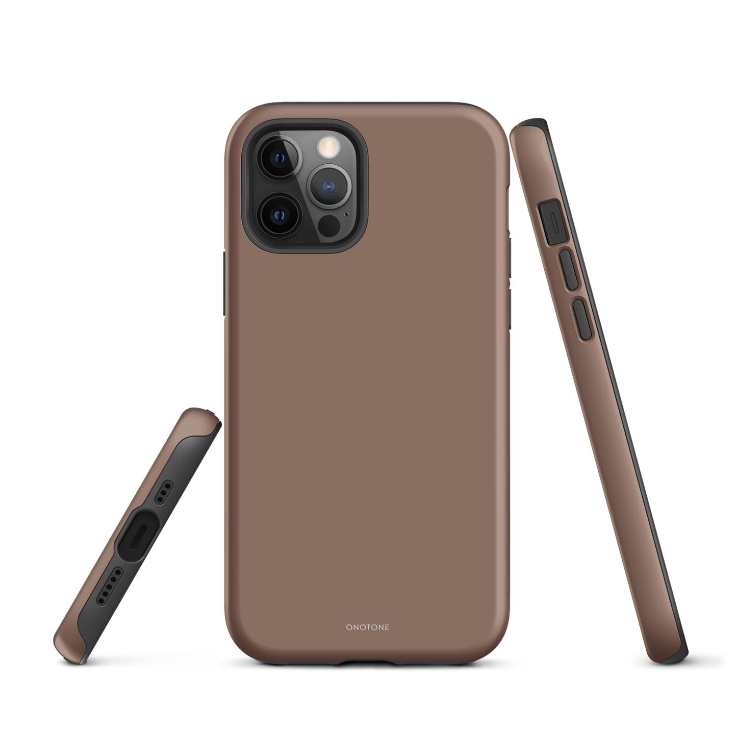 BEIGE MINIMALIST IPHONE® CASE - PANTONE® CHOCOLATE MALT