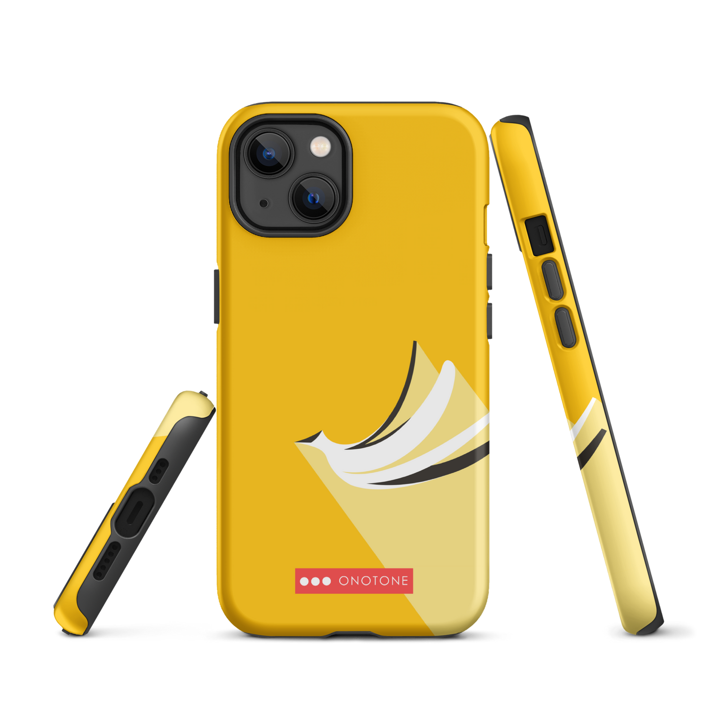 Dual Layer yellow modern iPhone® Case