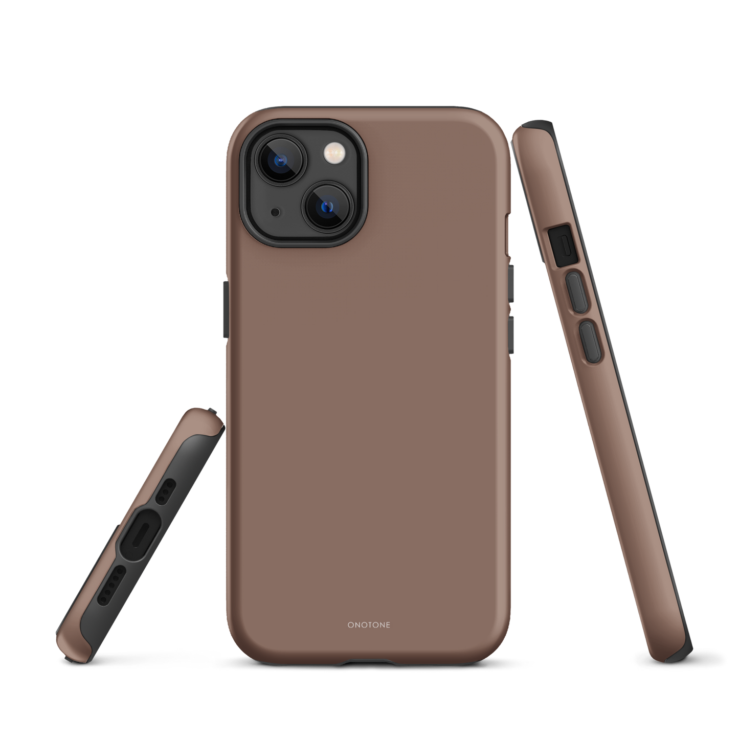 BEIGE MINIMALIST IPHONE® CASE - PANTONE® CHOCOLATE MALT