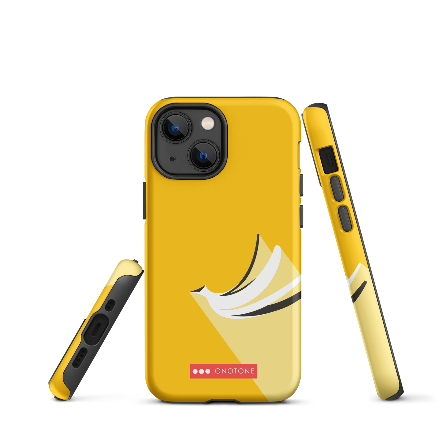 Dual Layer yellow modern iPhone® Case