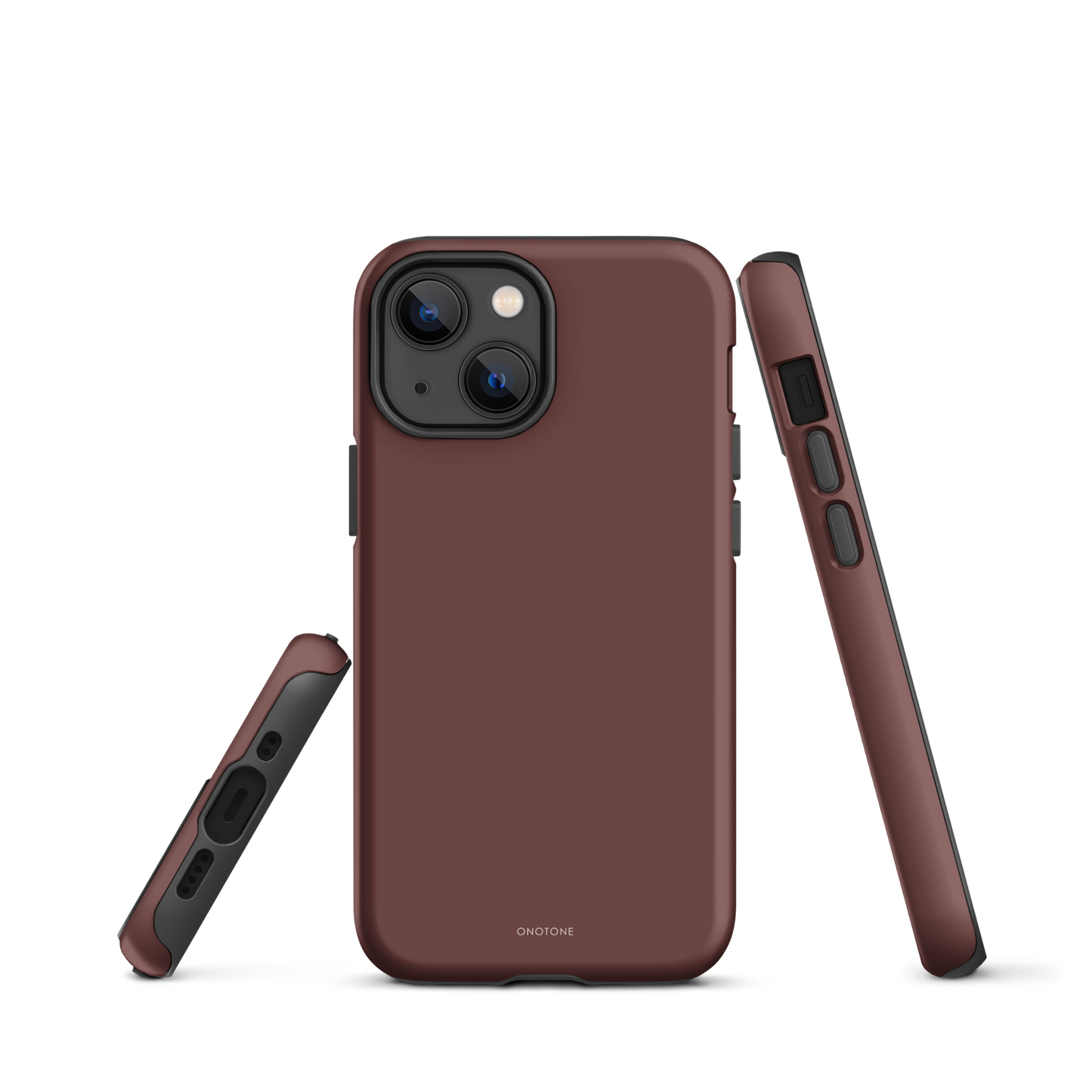 DARK BROWN MINIMALIST IPHONE® CASE - PANTONE® HOT CHOCOLATE