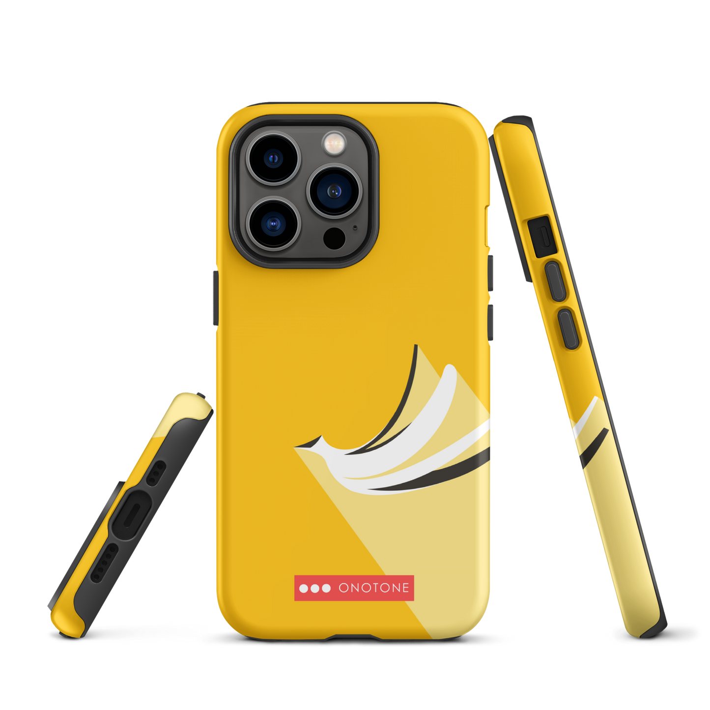 Dual Layer yellow modern iPhone® Case