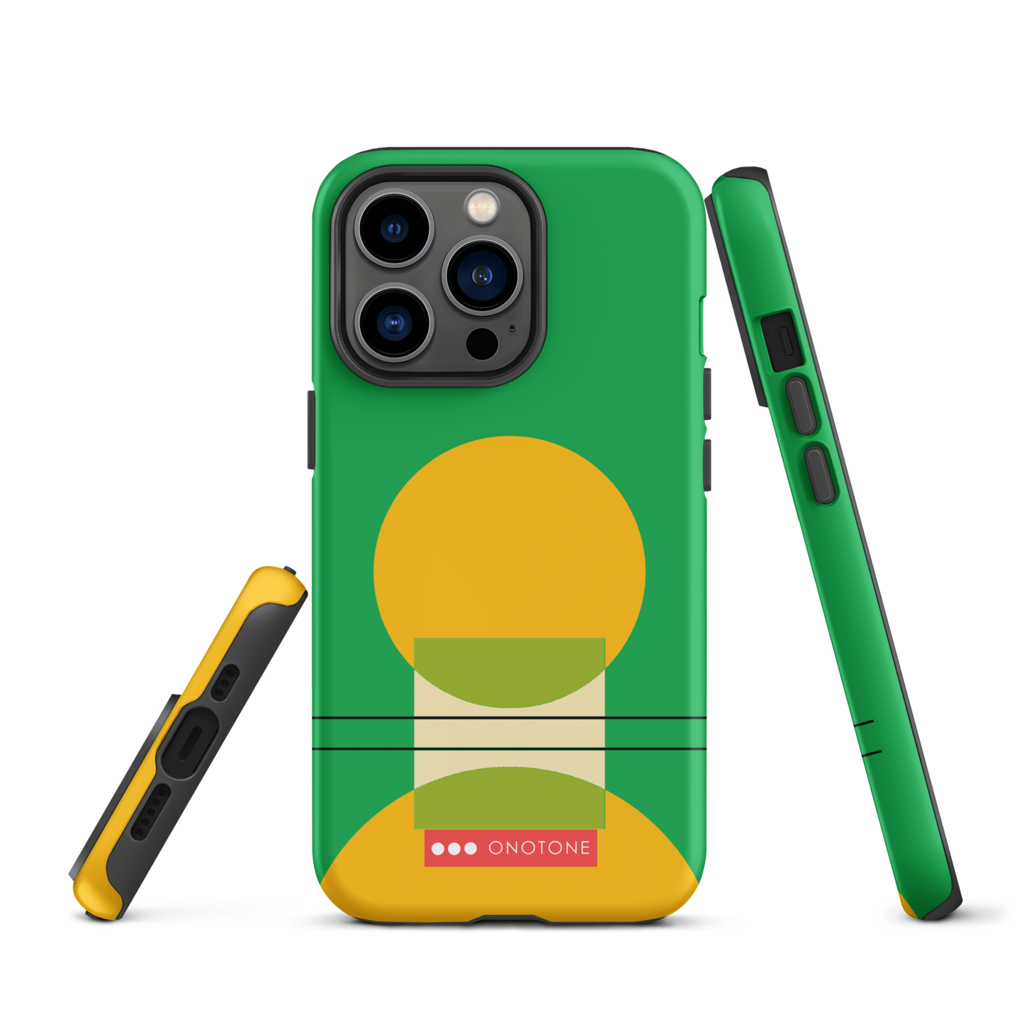 Dual Layer green modern iPhone® Case