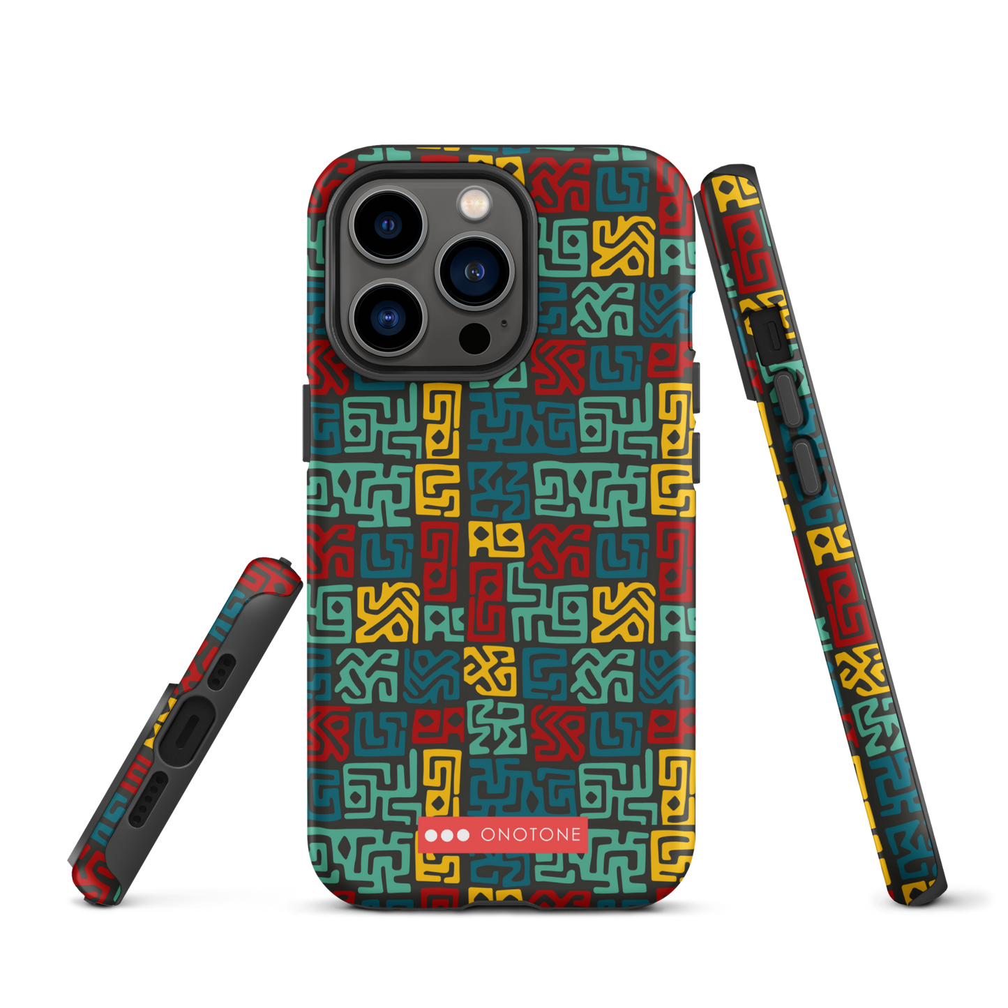 African fabric pattern iPhone® Case multi color