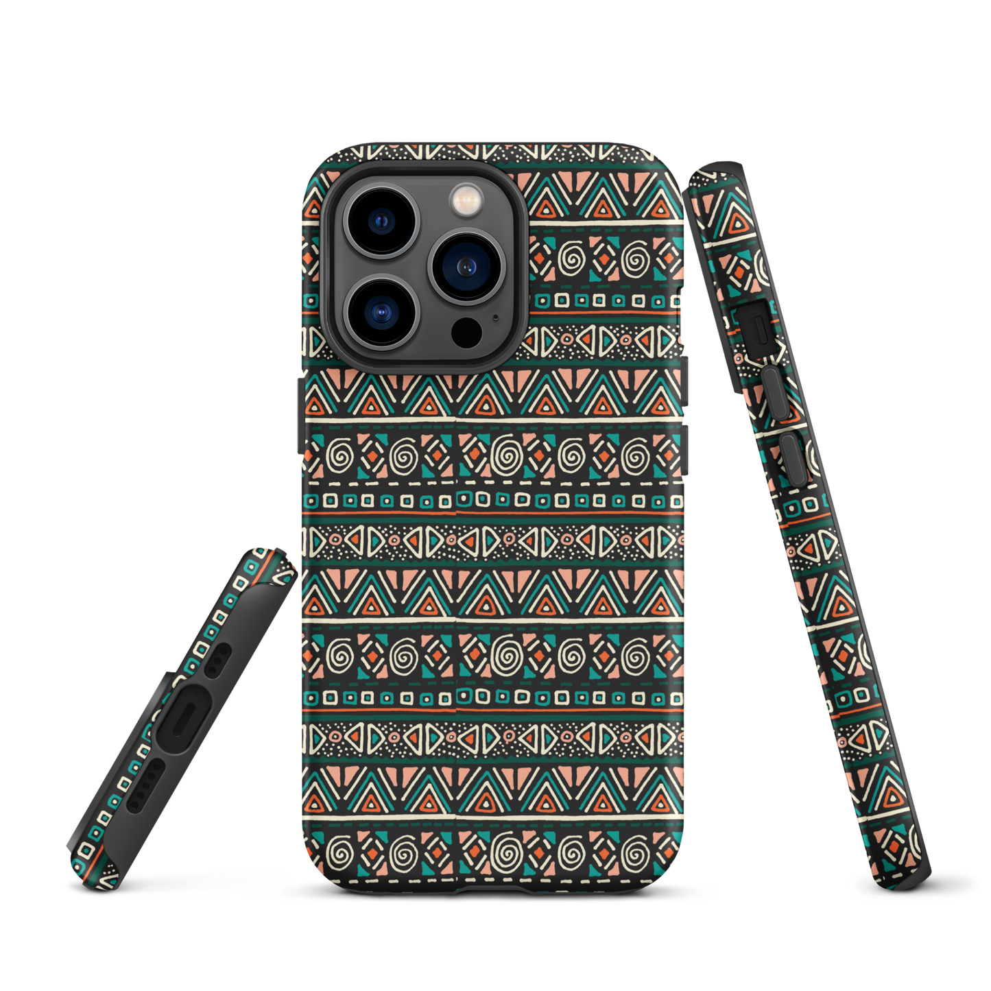 African fabric pattern iPhone® Case multi color