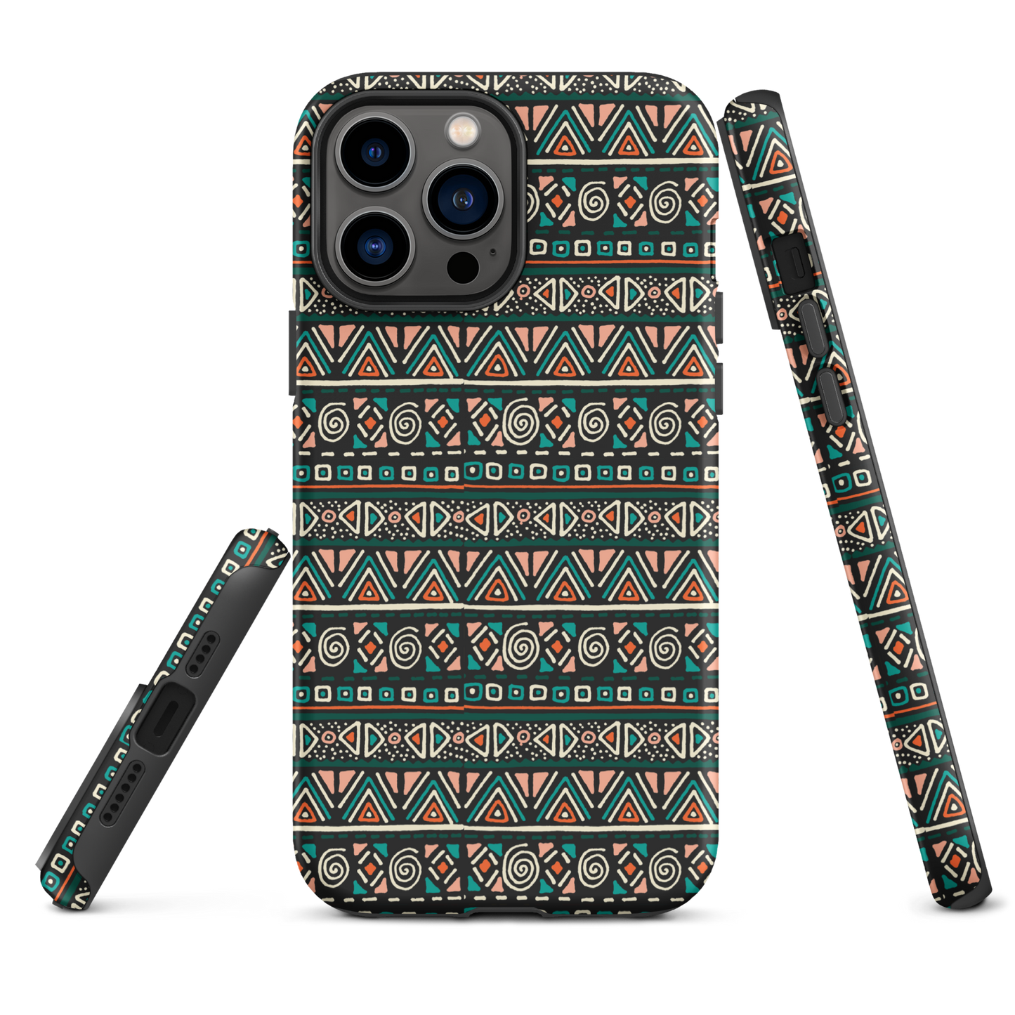 African fabric pattern iPhone® Case multi color