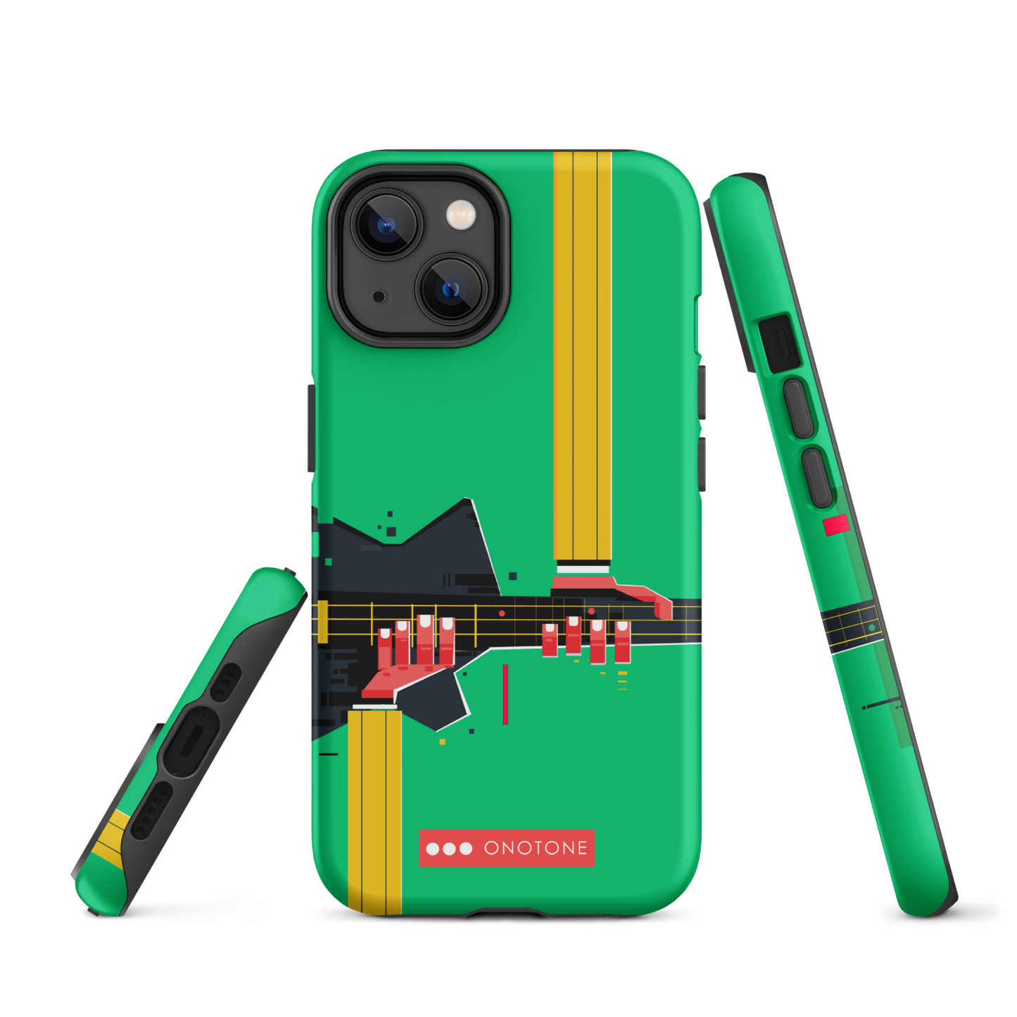 Dual Layer green modern iPhone® Case