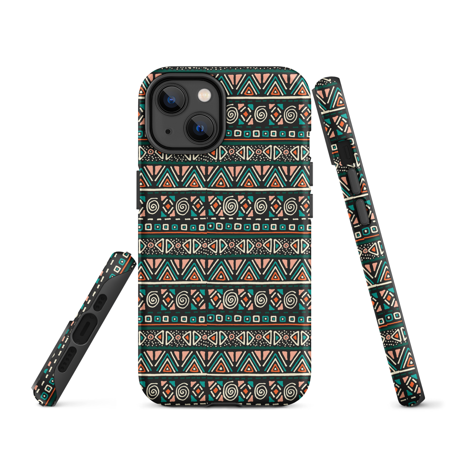 African fabric pattern iPhone® Case multi color