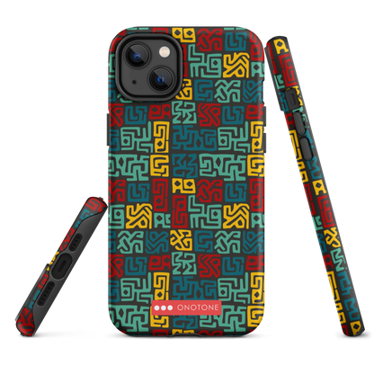 African fabric pattern iPhone® Case multi color