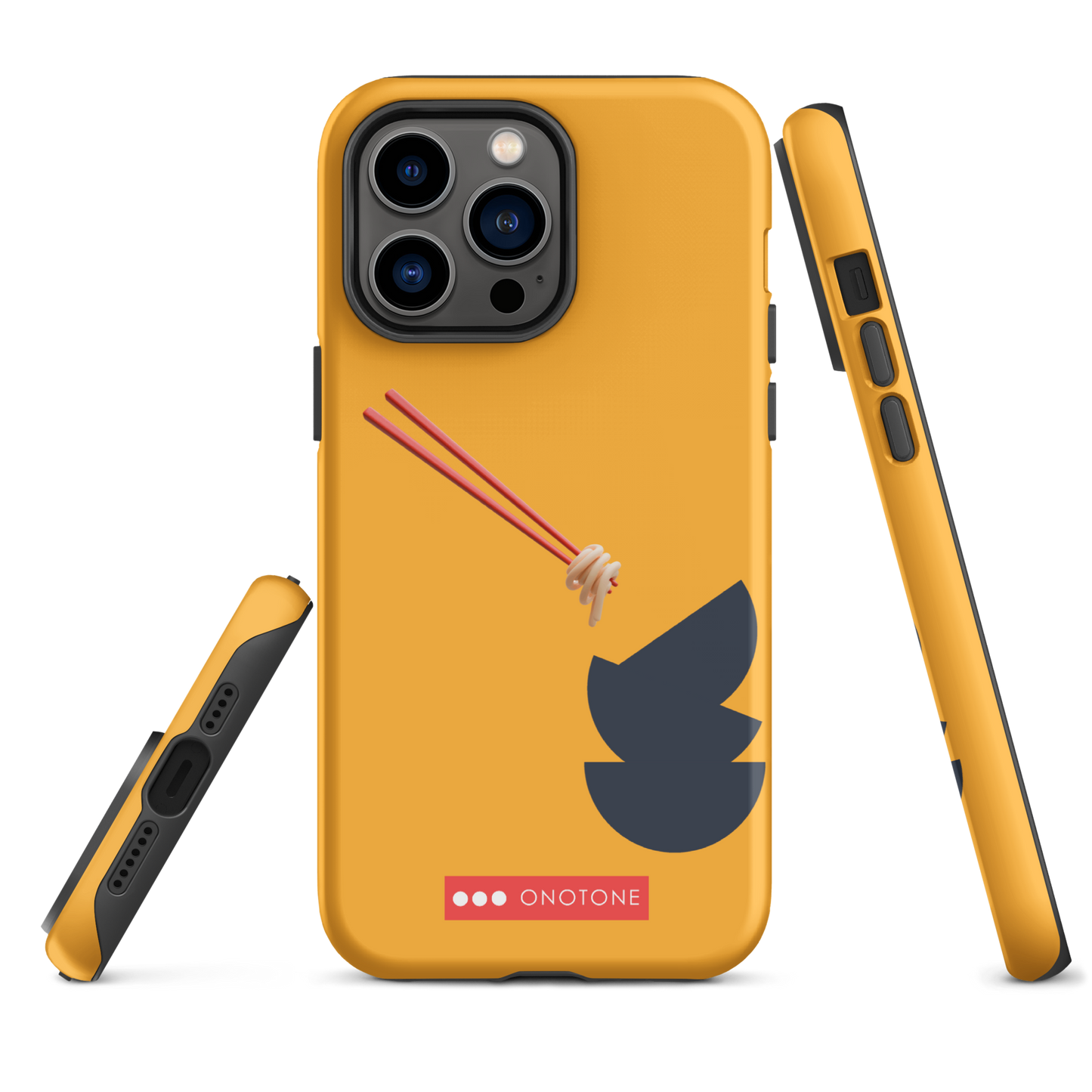 Dual Layer yellow modern iPhone® Case