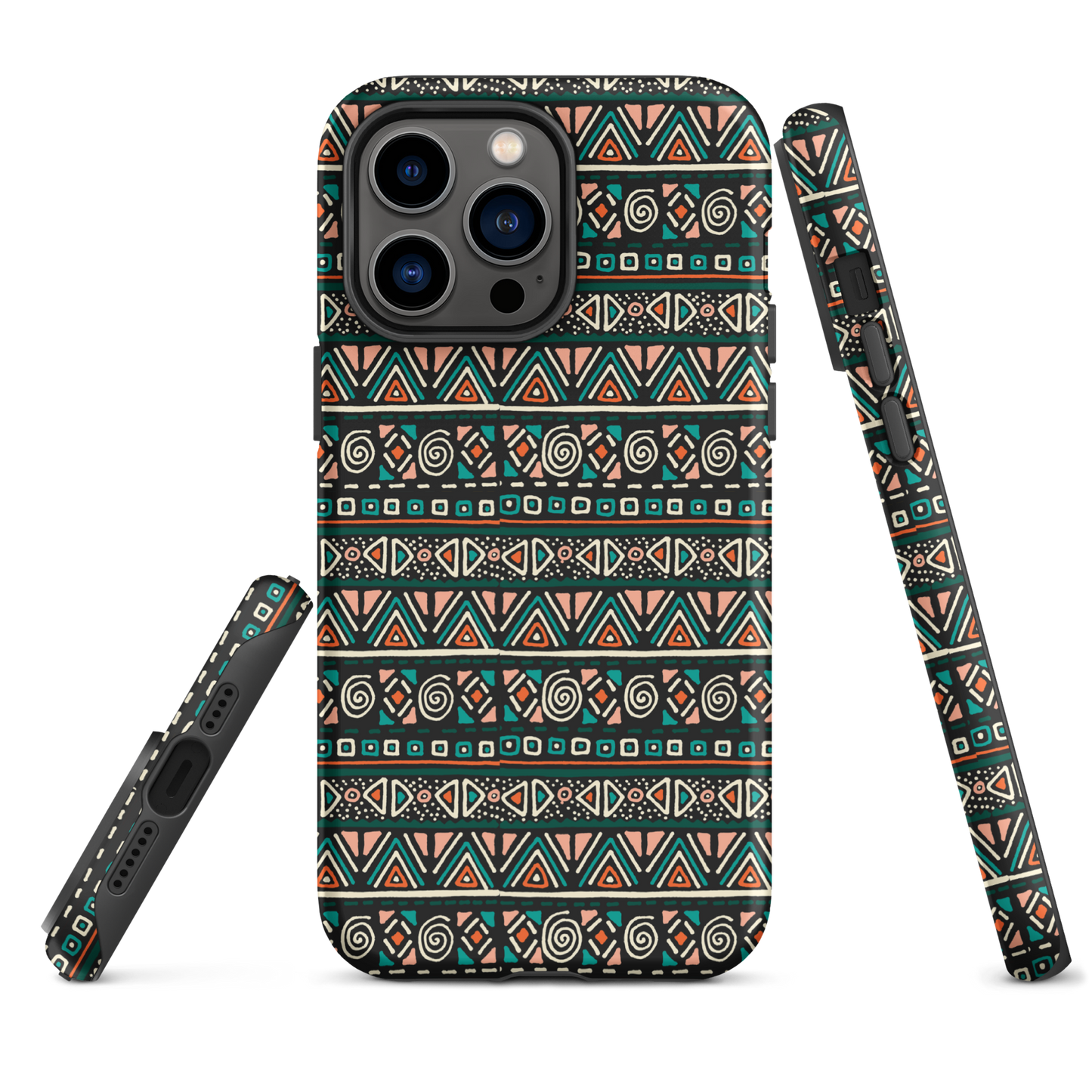 African fabric pattern iPhone® Case multi color