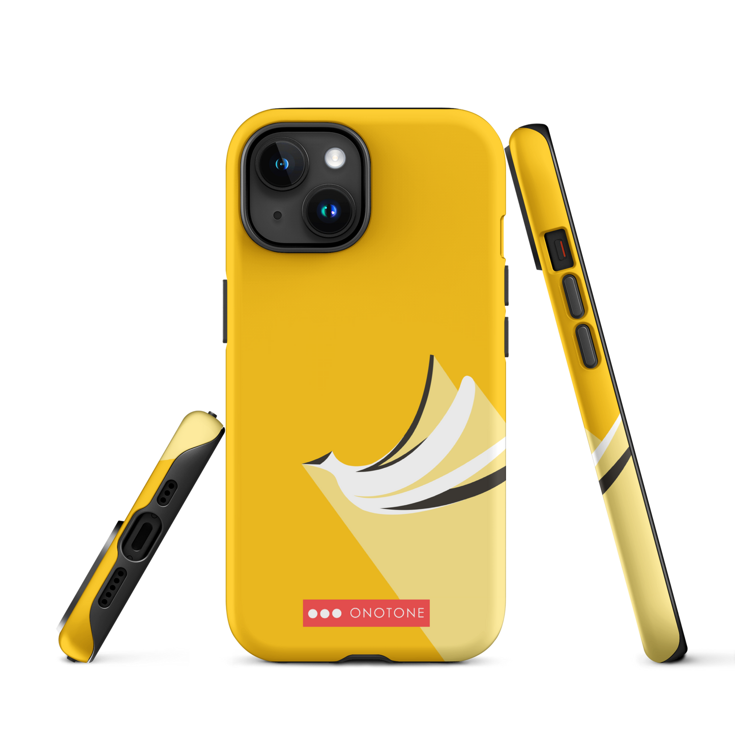 Dual Layer yellow modern iPhone® Case