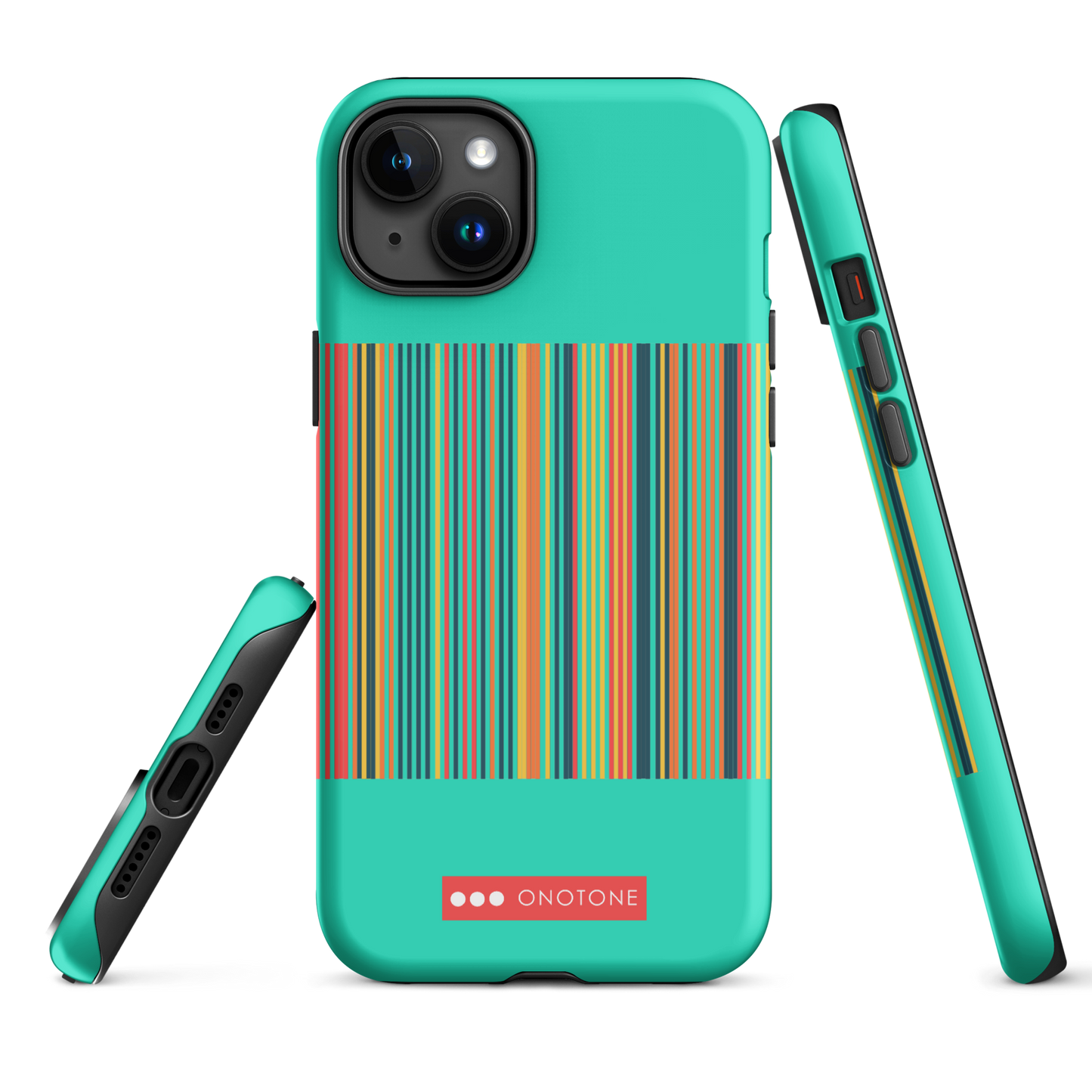 Dual Layer green modern iPhone® Case