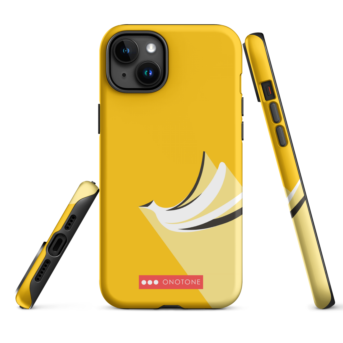 Dual Layer yellow modern iPhone® Case