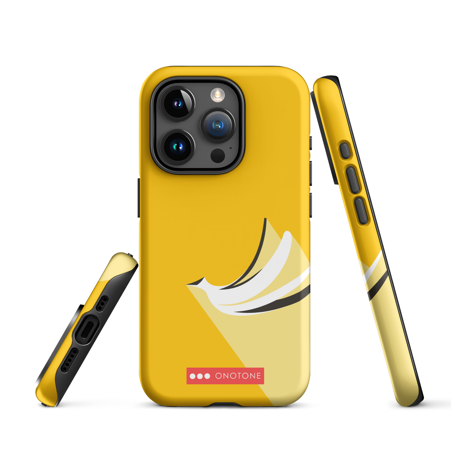 Dual Layer yellow modern iPhone® Case