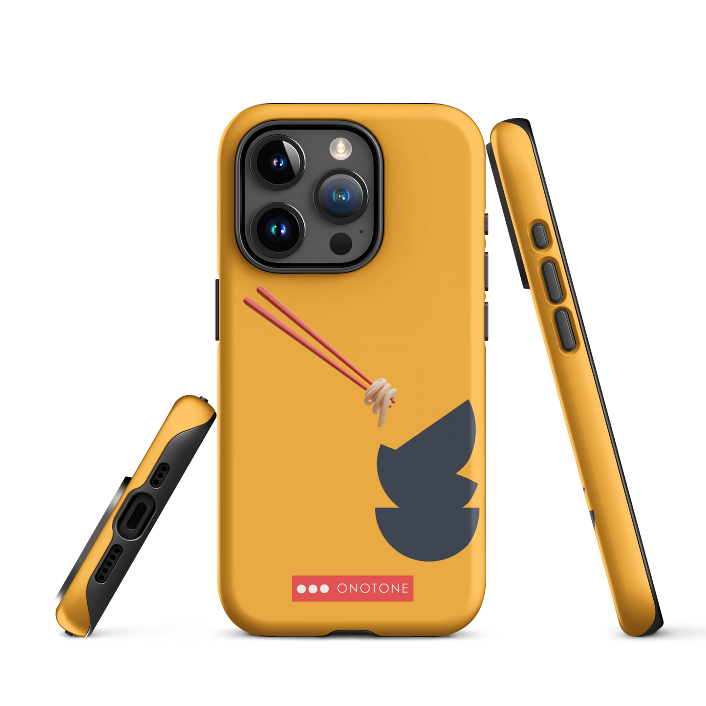 Dual Layer yellow modern iPhone® Case