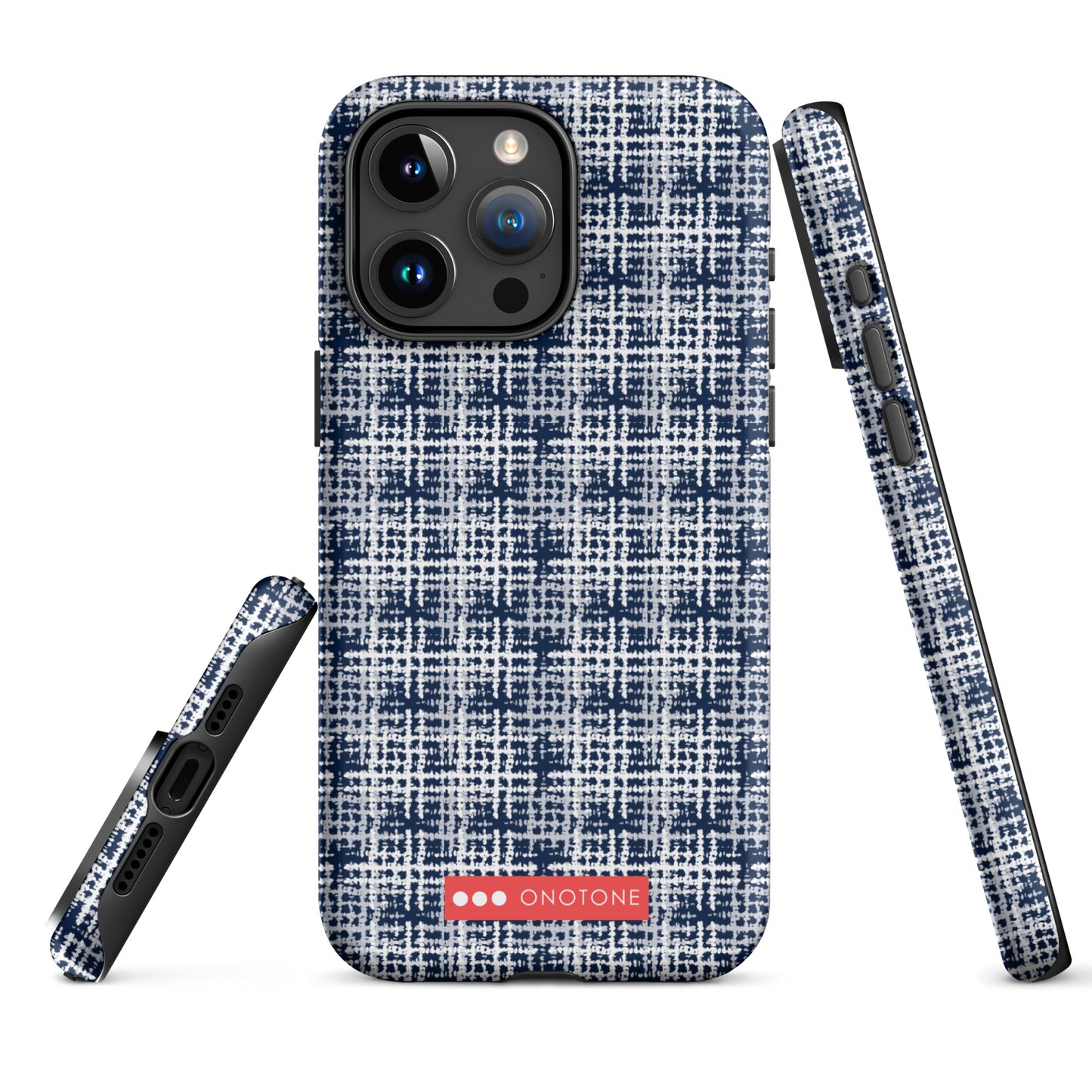 Japanese design indigo iPhone® Case with patterns