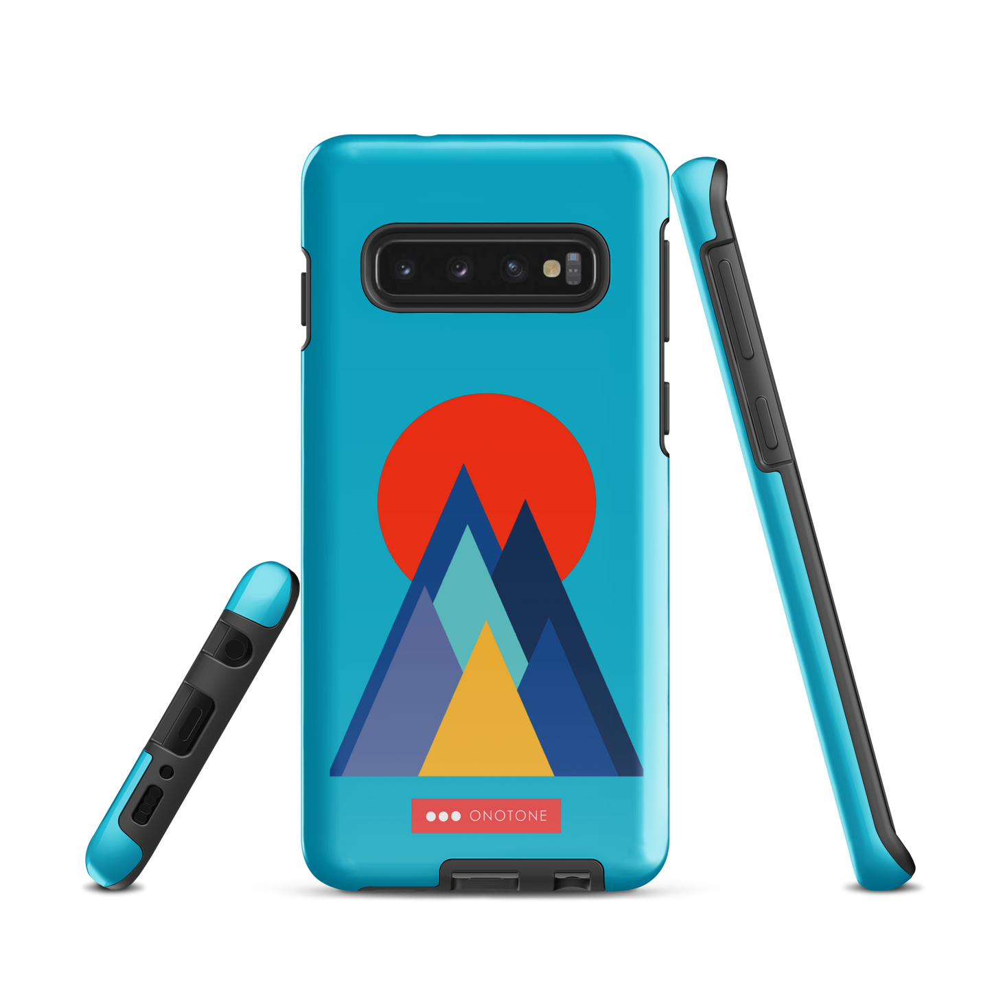 Double Layer Protection Blue Modern Samsung Galaxy Case