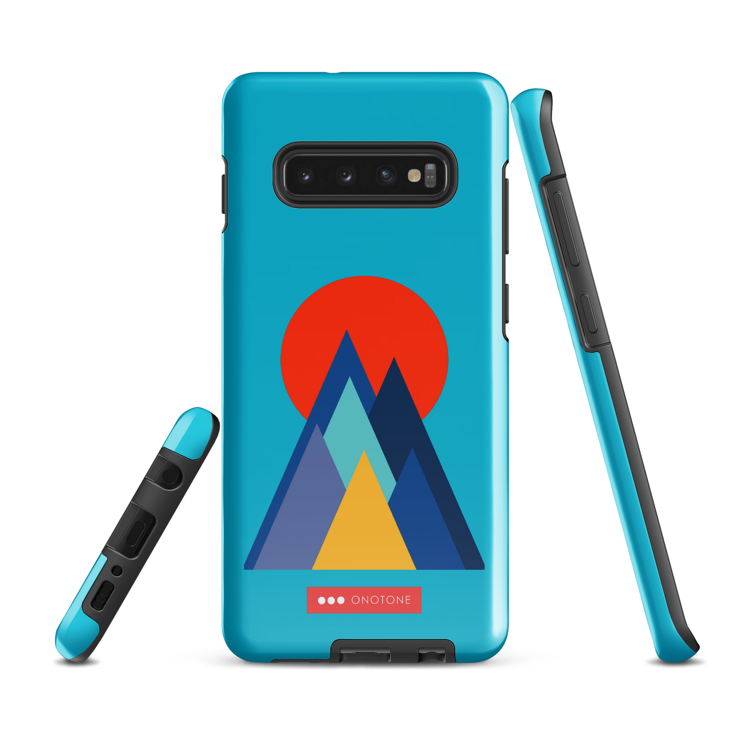 Double Layer Protection Blue Modern Samsung Galaxy Case