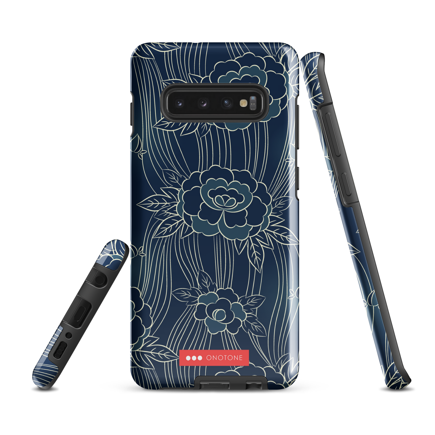 Japanese Indigo Samsung® Galaxy Phone Case Roses Pattern