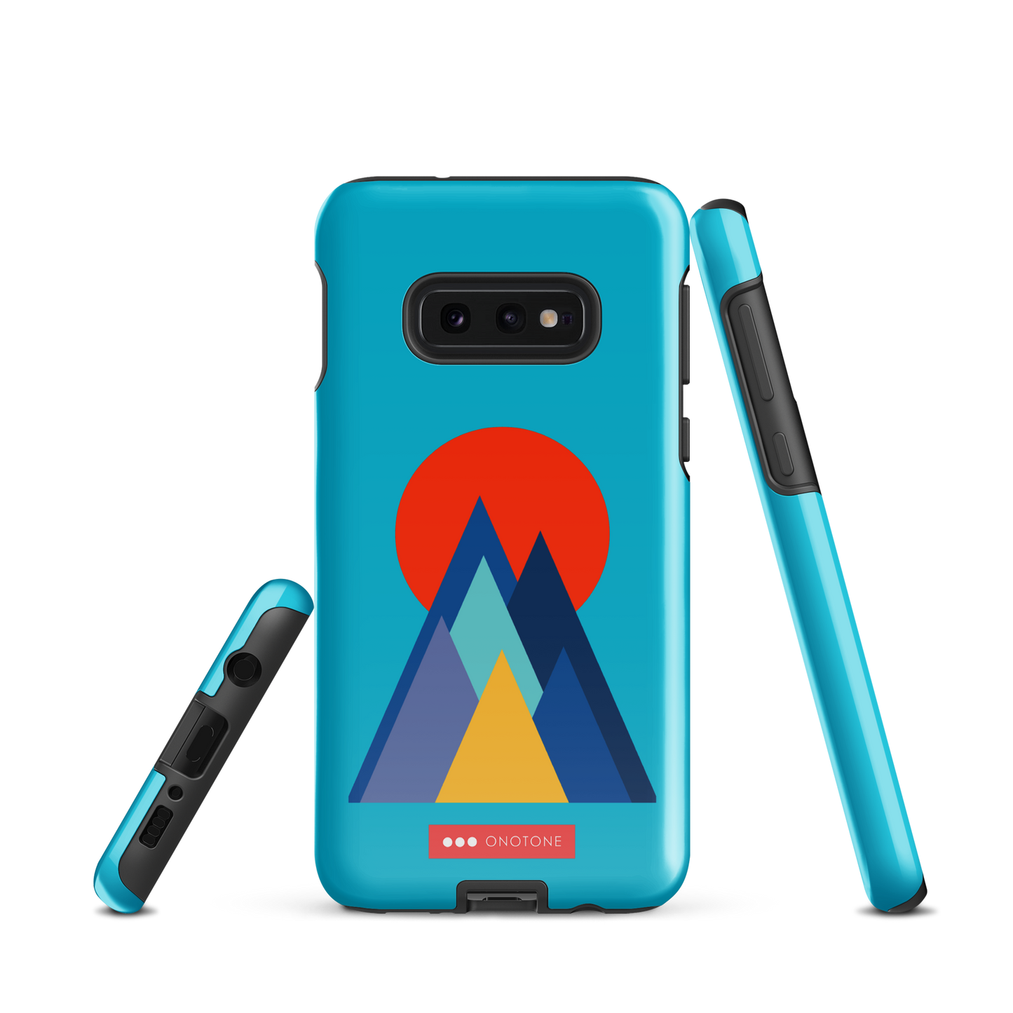 Double Layer Protection Blue Modern Samsung Galaxy Case