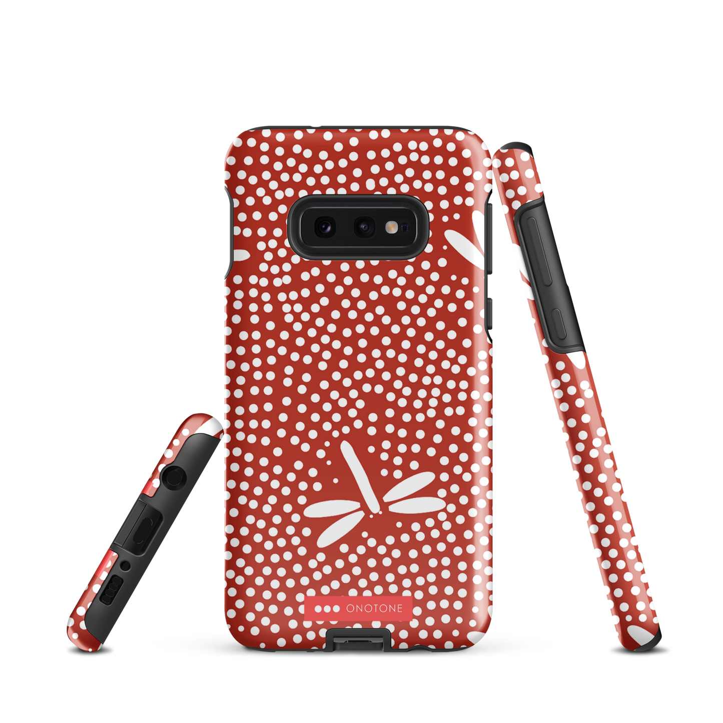 Red Japanese Indigo Samsung® Galaxy Phone Case Dragonfly Patterns