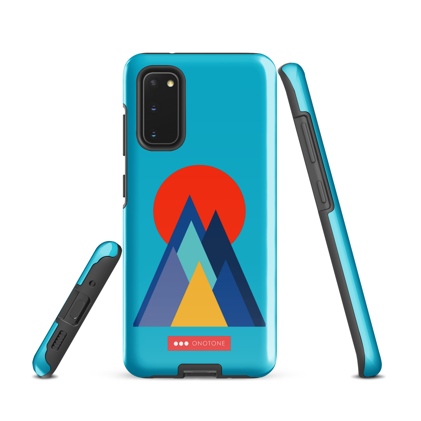 Double Layer Protection Blue Modern Samsung Galaxy Case