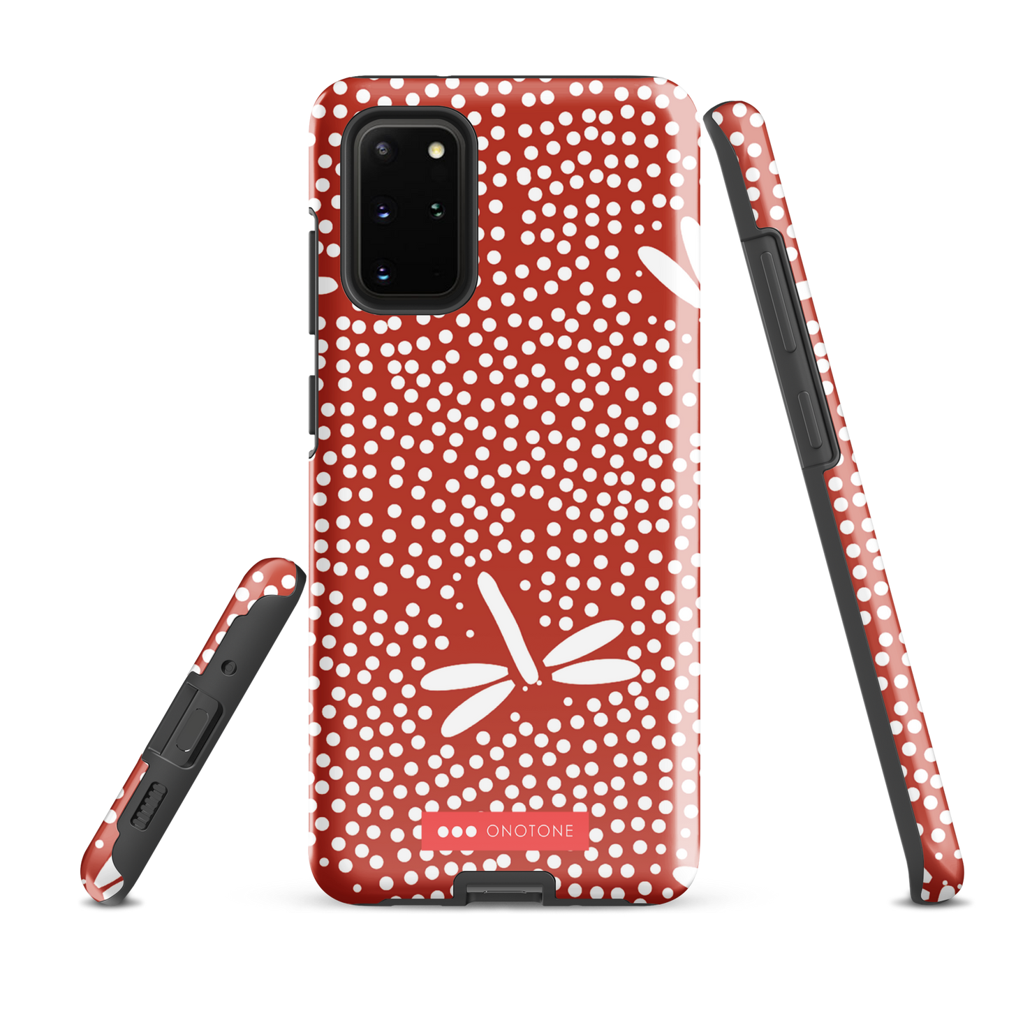 Red Japanese Indigo Samsung® Galaxy Phone Case Dragonfly Patterns