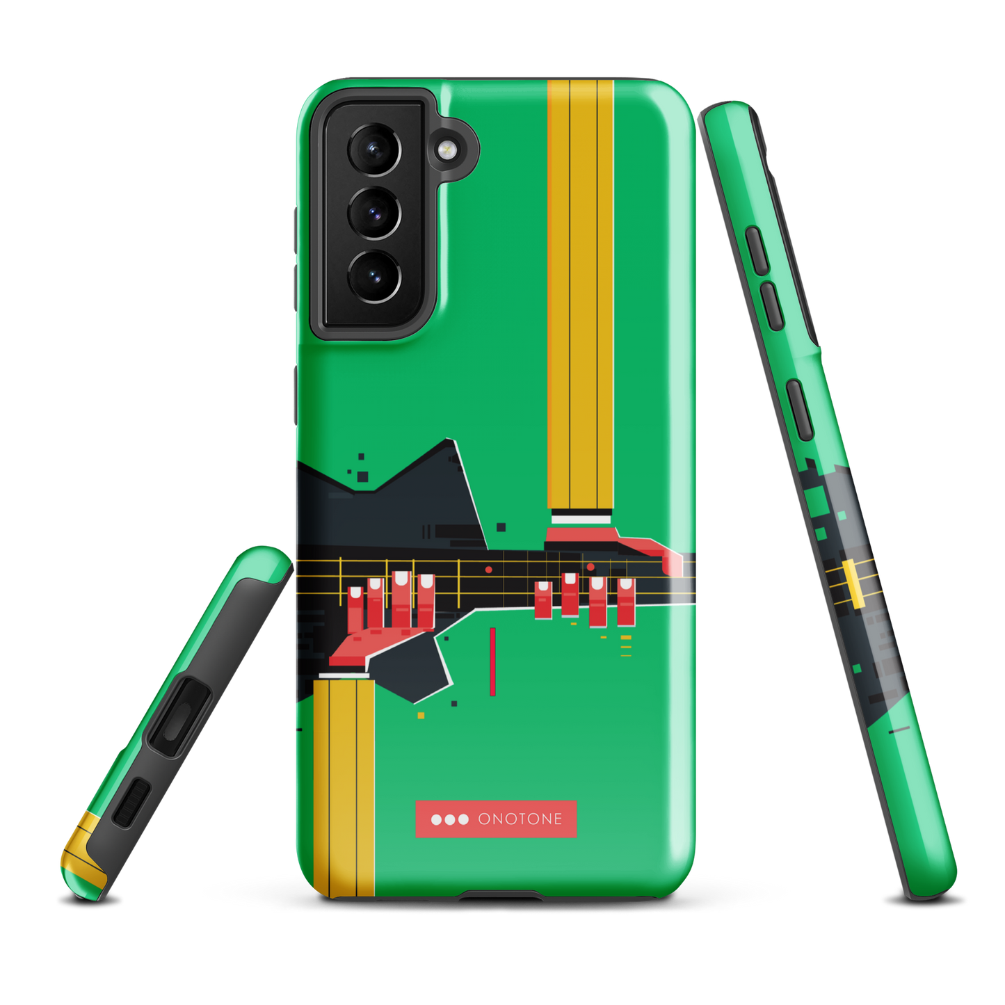 Double Layer Protection Green Modern Samsung Galaxy Case