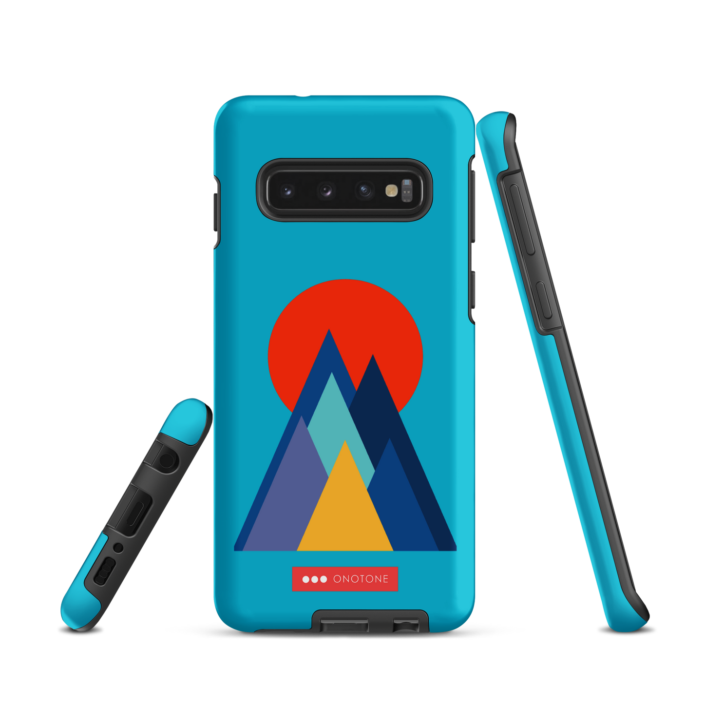 Double Layer Protection Blue Modern Samsung Galaxy Case