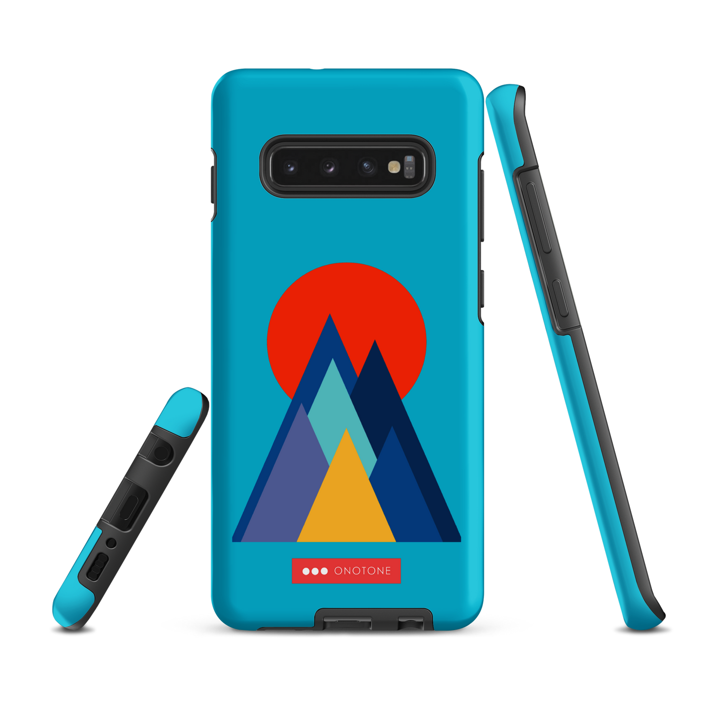 Double Layer Protection Blue Modern Samsung Galaxy Case