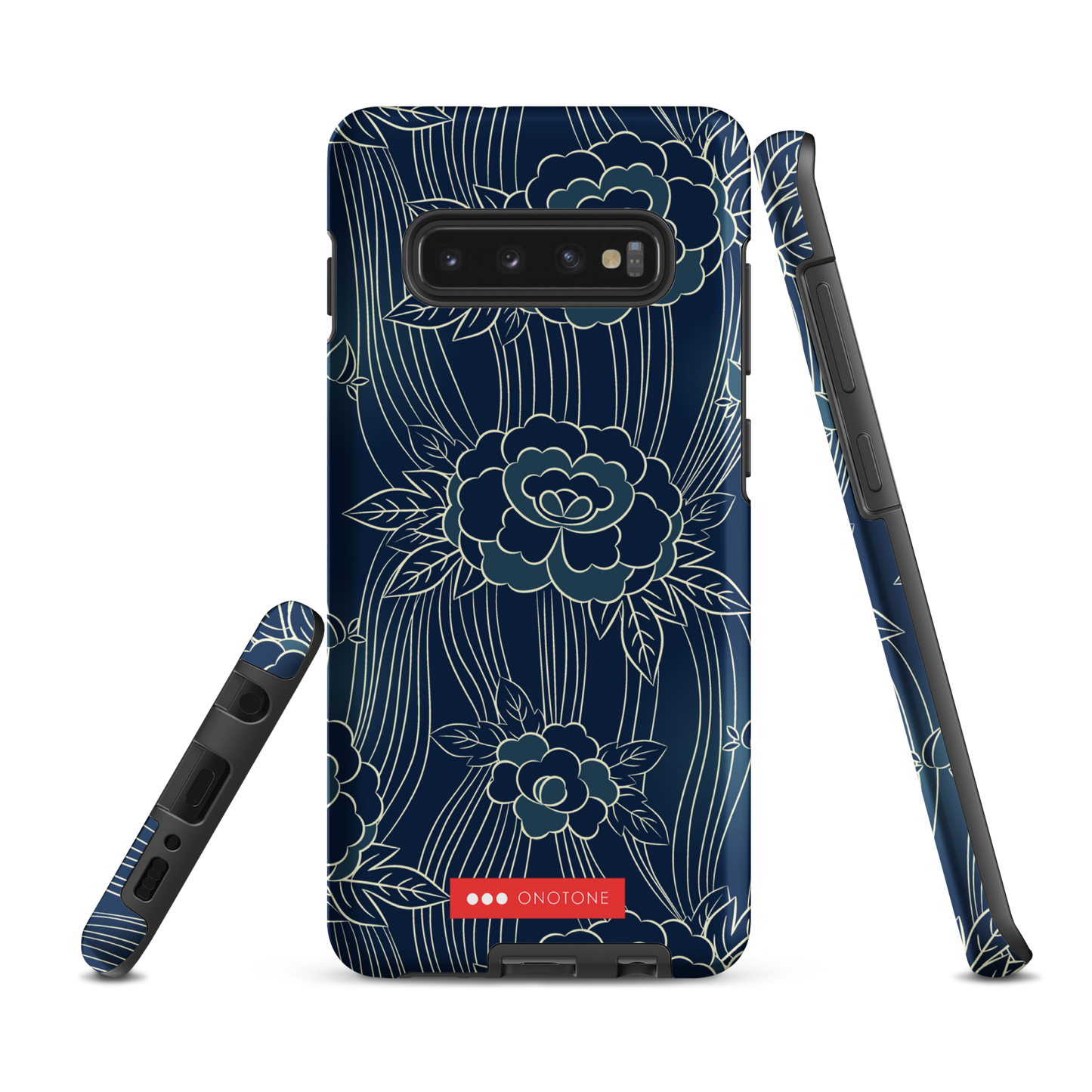 Japanese Indigo Samsung® Galaxy Phone Case Roses Pattern