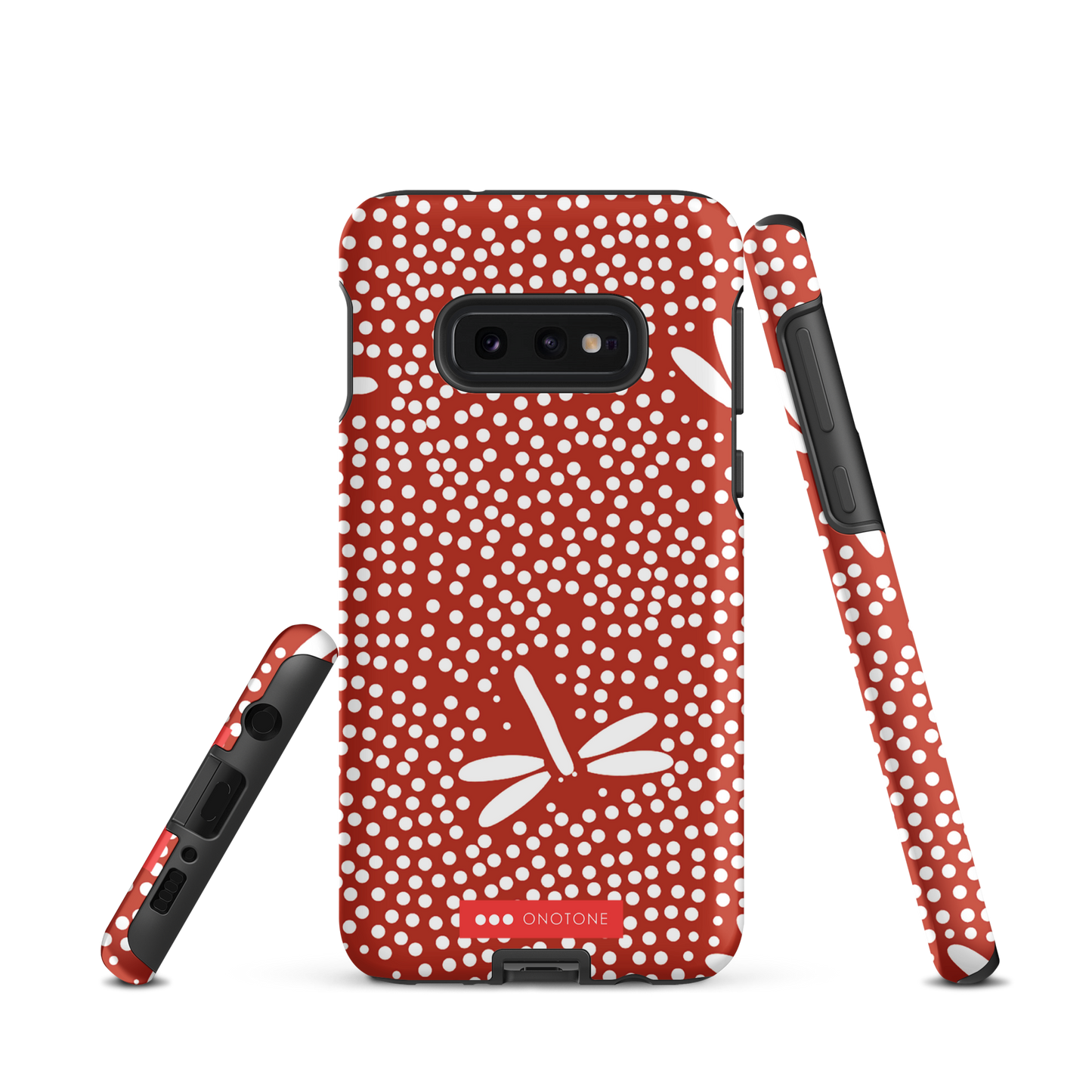 Red Japanese Indigo Samsung® Galaxy Phone Case Dragonfly Patterns