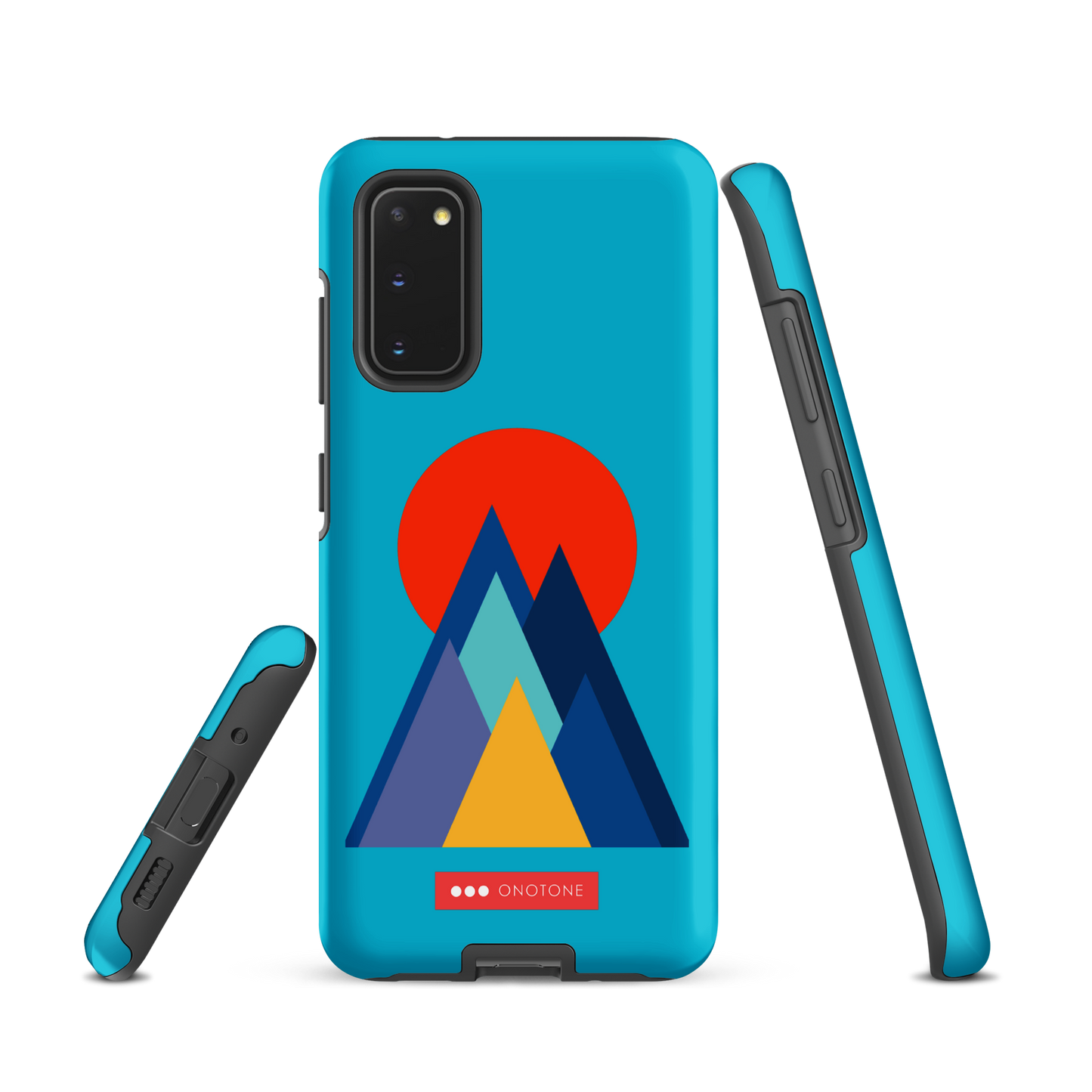 Double Layer Protection Blue Modern Samsung Galaxy Case