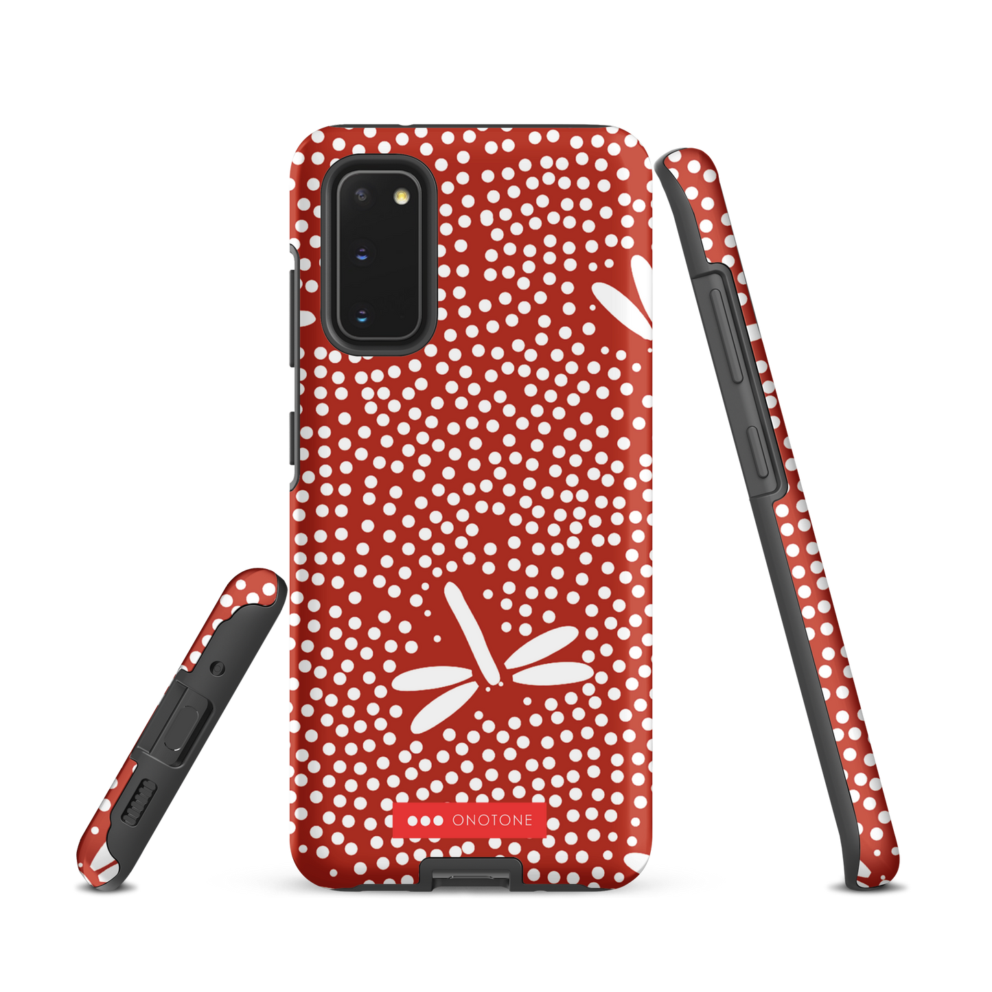 Red Japanese Indigo Samsung® Galaxy Phone Case Dragonfly Patterns