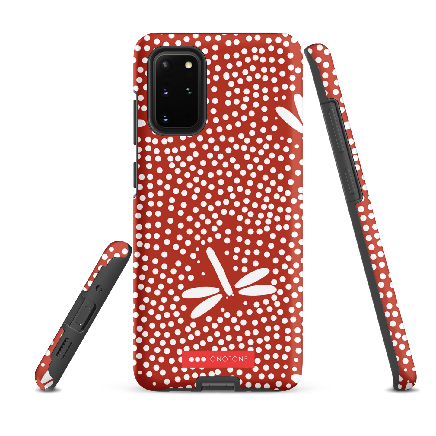 Red Japanese Indigo Samsung® Galaxy Phone Case Dragonfly Patterns