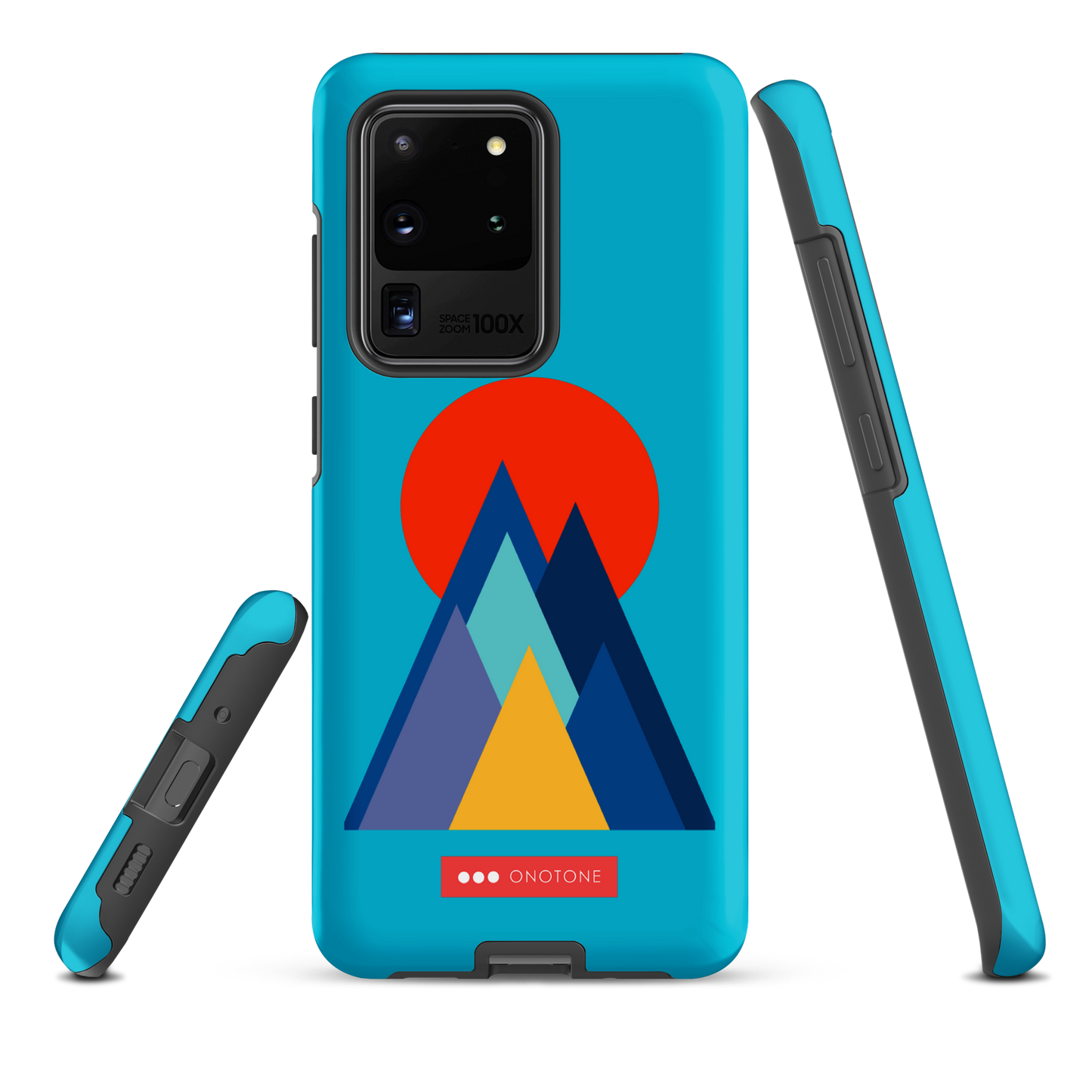 Double Layer Protection Blue Modern Samsung Galaxy Case