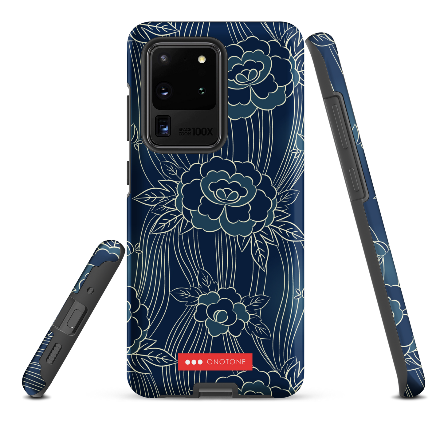 Japanese Indigo Samsung® Galaxy Phone Case Roses Pattern
